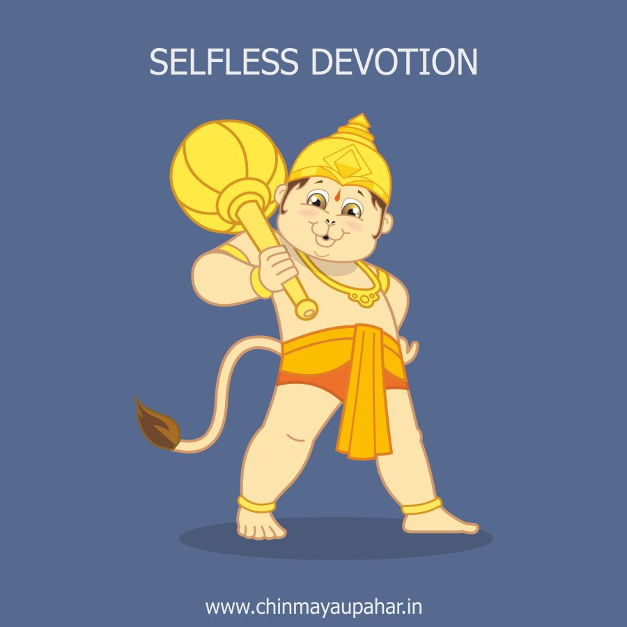 Hanuman's devotion towards his work