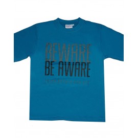 T-shirt - Beware in SCB Blue
