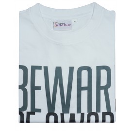 T-shirt - Beware in White