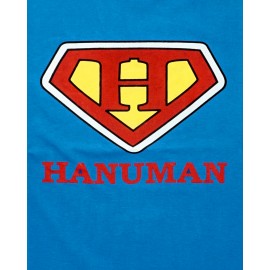 T-shirt - Super Hanuman Logo in Blue