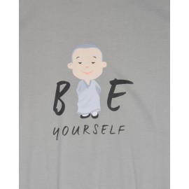 T-shirt - Be Yourself in Light Grey