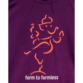 T-shirt - Form to Formless in Prune