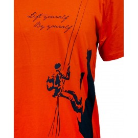 T-shirt - Lift Yourself in Dark Orange