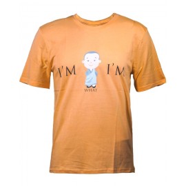 T-shirt - I Am What I Am in Peach