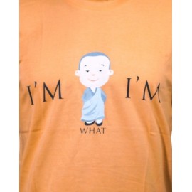 T-shirt - I Am What I Am in Peach