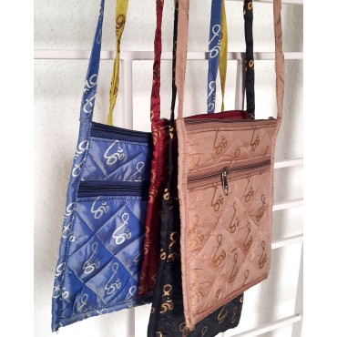 Bag: Silk Sling in Om Print - Small assorted colours