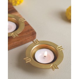 Floating Diyas in Brass - Kolam