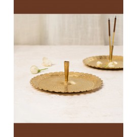 Brass Incense Holder - Ripple