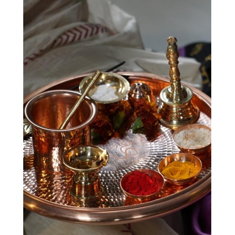 Puja Thali Set - Prayer Platter with Essentials