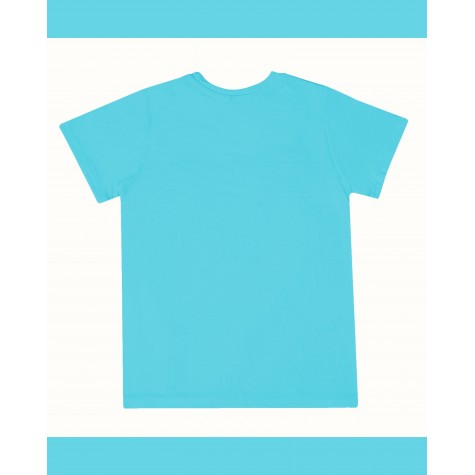 T-Shirt: Kids - Hanuman Flying in Aqua