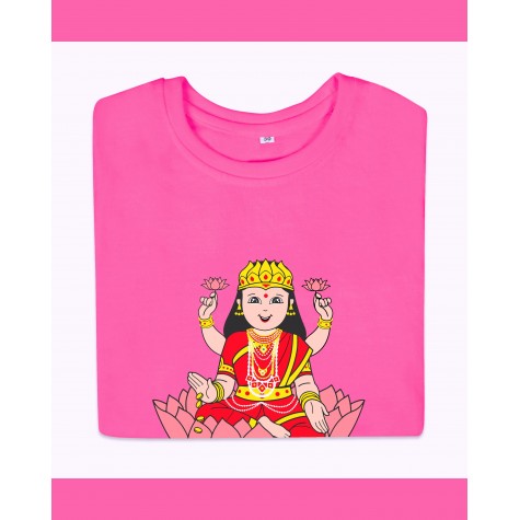 T-Shirt: Kids - Lakshmi in Magenta Pink