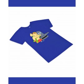 T-Shirt: Kids - Ganesha Shivalinga in Royal Blue