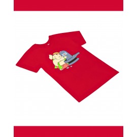 T-Shirt: Kids - Ganesha Shivalinga in Red