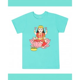 T-Shirt: Kids - Lakshmi in Turquoise