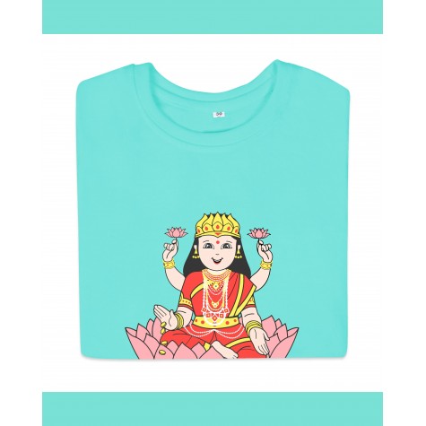 T-Shirt: Kids - Lakshmi in Turquoise