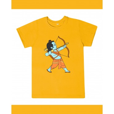 T-Shirt: Kids - Rama with Bow in Yellow