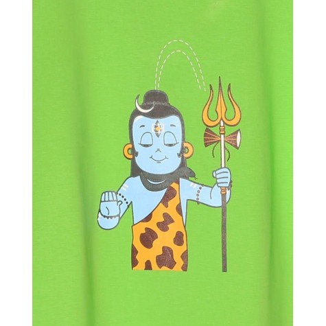 Kids T-shirt - Standing Shiva in Pre Green