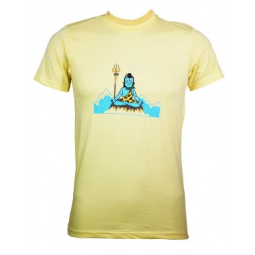 Kids T-shirt - Meditation Shiva in Cream