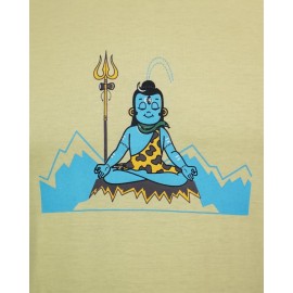 Kids T-shirt - Meditation Shiva in Cream