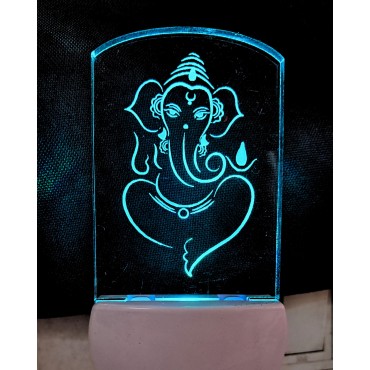 Night Light - Ganesha Engraved, Plug-in