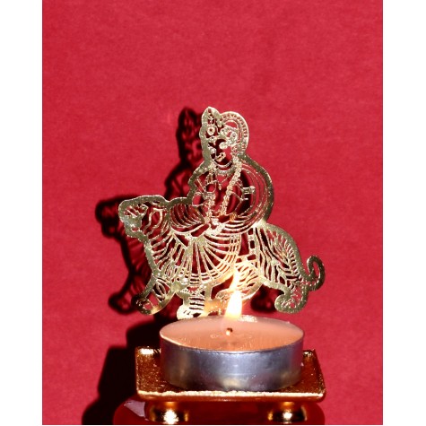 Durga Shadow Tea Light Candle Holder
