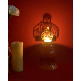 Guru Nanak Shadow Tea Light Candle Holder