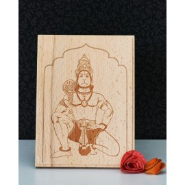 Wooden Plaque - Lord Hanuman