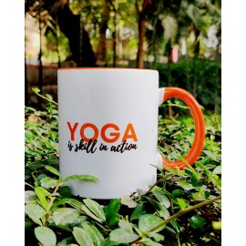 Ceramic Mug: Big (11oz) - Yoga