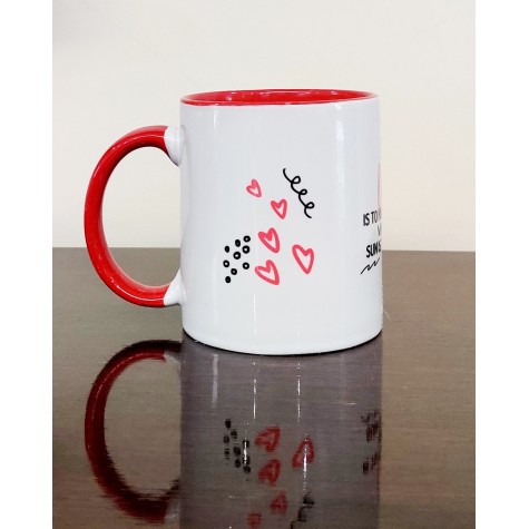 Ceramic Mug: Big (11oz) - Love is to Human Heart...