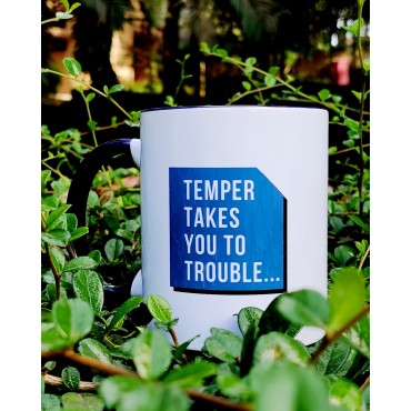 Ceramic Mug: Big (11oz) - Anger takes you to...