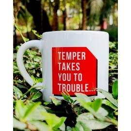 Ceramic Mug: Small (6oz) - Anger takes you to...