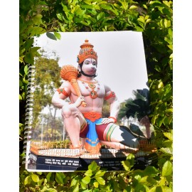 Notebook: Spiral with Hanuman Photo 