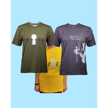 Pack: Aduts T-shirts - Set of 3 (TGRD5,TGTB1,TGBK2)