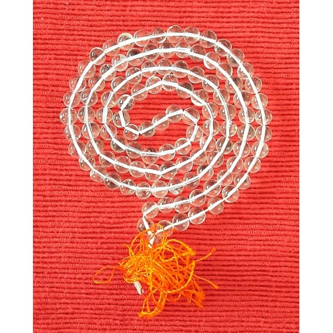 Mala: Sphatik (Quartz Stones) - 108 (6-7mm) Beads