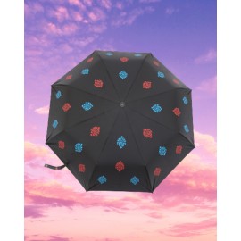 Umbrella Block Printed with Bloom Pattern