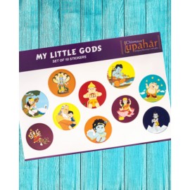 Sticker Sheet  with Colourful Little Gods