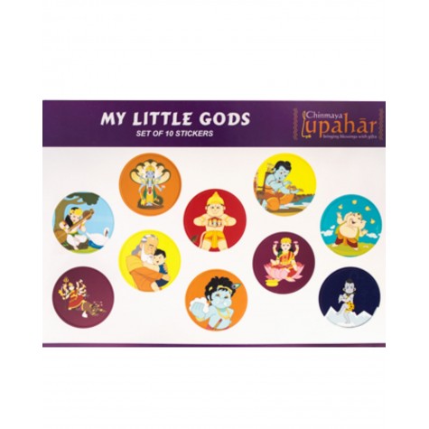 Sticker Sheet  with Colourful Little Gods